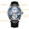 AESOP Luxury Tourbillon Skeleton Sapphire Waterproof Watch 4