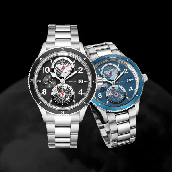 SEAKOSS Signature Sud Nord Hemispheres Automatic Super Luminous Dive Watch 1