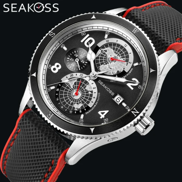 SEAKOSS 10 Bar Signature Dive Automatic Super Luminous Sapphire Watch 1