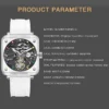 AESOP Transparent Luxury Tourbillon Skeleton Sapphire Automatic 6