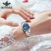 OUPINKE 3169 Ladies Watch Classic Mechanical Watch Watch For Women 50M Waterproof Luminous For Date Watch Dual Calendar Design 3