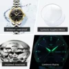 JSDUN Original Women's Mechanical Watch Business Elegant MIYOTA Imported Movement Luxury Automatic Wrist Watch for Women 4