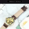 Forsining Fashion Luxury Skeleton Luminous Gold Automatic Women’s Watch 5