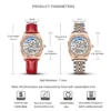 CHENXI New Luxury Brand Elegant Rose Gold Automatic Stainless Steel Women’s Watch 5