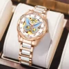 ORKINA New Luxury Ceramic Diamond Butterfly Automatic Women’s Watch 4