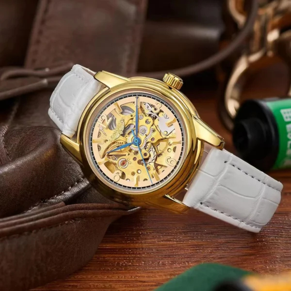 LONGLUX Fashion Cute Elegant Automatic Luxury Women’s Gift Watch 2