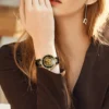 FORSINING Fashion Business White Gold Skeleton Luminous Automatic Women’s Watch 2