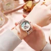 silver rose green