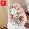 OLEVS Original Women's Watch Top Brand Waterproof Calendar Luminous Elegant Fashion Luxury Automatic Mechanical Lady Wrist Watch 3