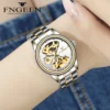 Luxury Elegant Bracelet Wristwatch Fashion Trend Automatic Mechanical Watches for Women's Dress Lady Self Winding Tourbillon Clock 6