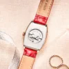Carnival New Luxury Diamond Watch Women's Mechanical Watch Full Automatic Fashion Red Leather Women's Watch Relogio Feminino 2