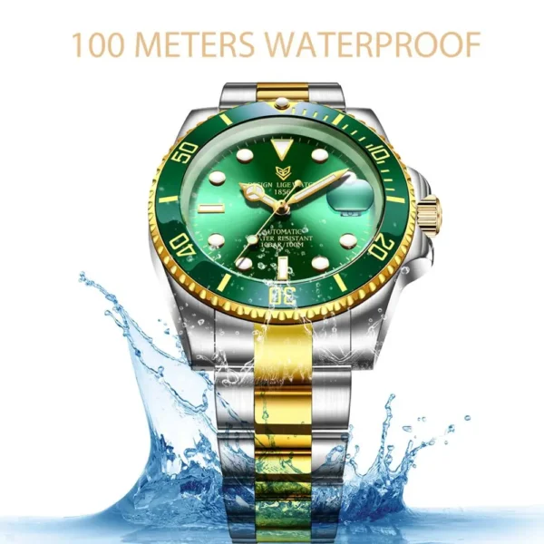 LIGE Luxury Bracelet Automatic Elegant Ladies Mechanical Watch 2