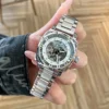 2025 Latest Light Luxury Niche Women's Mechanical Watch Hollow Fully Automatic Mechanical Watch Belt Steel Belt Small 1