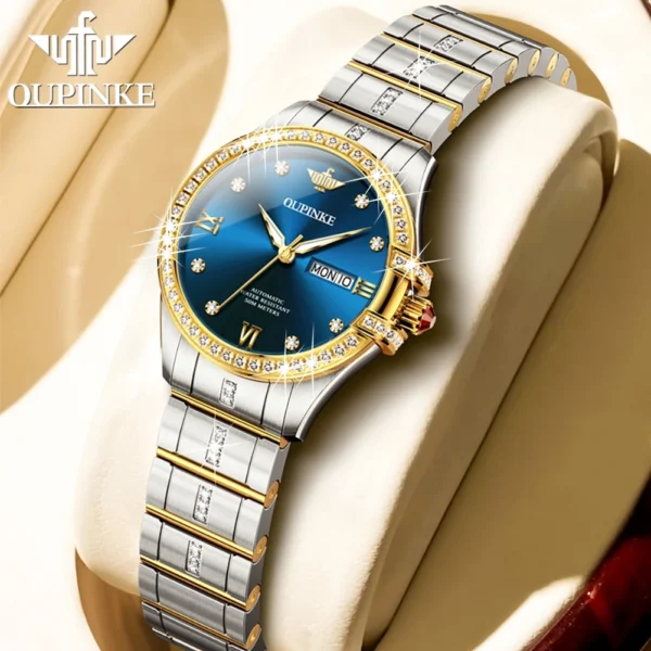 OUPINKE Top Luxury Elegant Fashion Automatic Lady’s Watch 2
