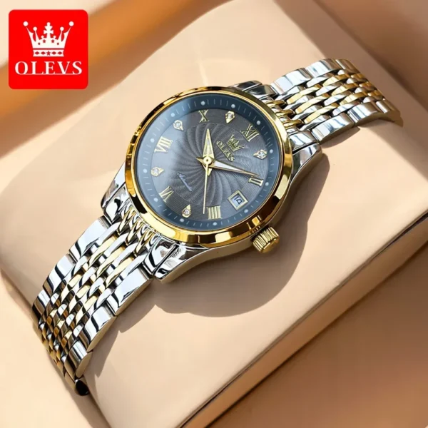 OLEVS Luxury Automatic Luminous Stainless Steel Women’s Mechanical Watch 1