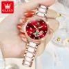 Relogio Women OLEVS Bracelet Watches Luxury Fashion Automatic Mechanical Watch Simple Ladies Watch Female Clock Wrist Watch 4