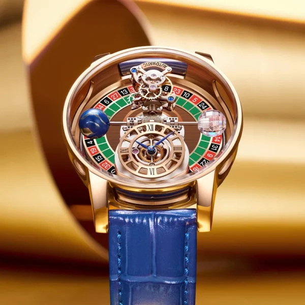 PINDU New Celestial Roulette Quartz Curved Mirror Globe Leather Watch 1