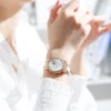 MIGE Ladies Automatic Mechanical Watch Luxury Brand Women Wristwatch Fashion Diamond waterproof  seashell ceramic stainlesssteel 4