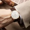 BORMAN Luxury Mens Automatic Mechanical Watch Rose Gold Case Sub Dial Sport Watches Genuine Leather High Quality Gentleman Clock 3