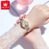 OLEVS 6635 Luxury Brand Ladies Automatic Chronograph Stainless Steel Watch 5