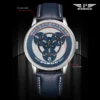 PINDU Luxury Rotating Dial Mechanical Watch Miyota 8215 Luminous Steel 6