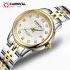CARNIVAL Luxury Mechanical Watch for Women Brands Ladies Rose Gold Silver Automatic Movement Wristwatches Waterproof Reloj Mujer 1