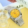 A Women's Silver Steel Band Luxury Business Style Calendar Display Tourbillon Fully Automatic Mechanical Watch 3