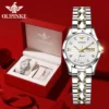 OUPINKE 3169 Ladies Watch Classic Mechanical Watch Watch For Women 50M Waterproof Luminous For Date Watch Dual Calendar Design 2