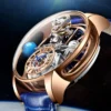PINDU Design Celestial Starry Sky Crystal Quartz Curved Mirror Watch 1