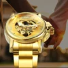 WINNER Top Brand Luxury Gold Skeleton Automatic Elegant Women’s Watch 2