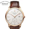 BORMAN Luxury Mens Automatic Mechanical Watch Rose Gold Case Sub Dial Sport Watches Genuine Leather High Quality Gentleman Clock 1
