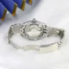 A Women's Silver Steel Strap Fashion Trend Roman Numeral Tourbillon Automatic Mechanical Watch 4