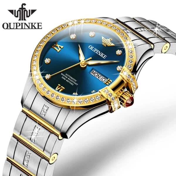 OUPINKE Top Luxury Elegant Fashion Automatic Lady’s Watch 1