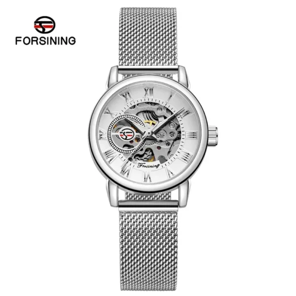 Forsining Fashion Mesh Strap Automatic Women’s Hot Mechanical Watch 1