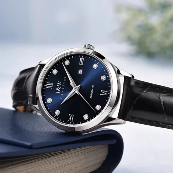 Carnival High End Series IW Top Luxury Brand Women Automatic Mechanical Watch Leather Strap Waterproof Women Wristwatch Casual 2