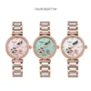 Lucky Clover Mechanical Watch for Women's Ceramic Strap Original Wristwatch Skeleton Automatic Diamond Elegant Ladies Watches 6