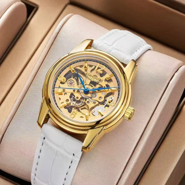 LONGLUX Fashion Cute Elegant Automatic Luxury Women’s Gift Watch 1