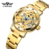 WINNER 208 Fashion Chic Hand-Wind Skeleton Automatic Women’s Bracelet Watch 2