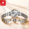 OLEVS Luxury Watch For Women's Elegant Waterproof Calendar Ladies Watch Stainless Steel Automatic Mechanical Women's Watches 6