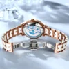 OLEVS Colorful Butterfly Fashion Ceramic Automatic Women’s Waterproof Watch 5
