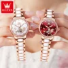 Relogio Women OLEVS Bracelet Watches Luxury Fashion Automatic Mechanical Watch Simple Ladies Watch Female Clock Wrist Watch 1