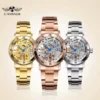WINNER 208 Fashion Chic Hand-Wind Skeleton Automatic Women’s Bracelet Watch 1