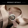 Forsining Top Brand Fashion Elegant Skeleton Rose Gold Women’s Steel Watch 4