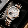 MIGE Original Miyota Skeleton Automatical Mechanical Watch for Women's Waterproof Sapphire Stainless Steel Women's Wristwatch 1