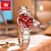 OLEVS 3605 Top Brand Fashion Mechanical Zircon Scale Chronograph Watch 3