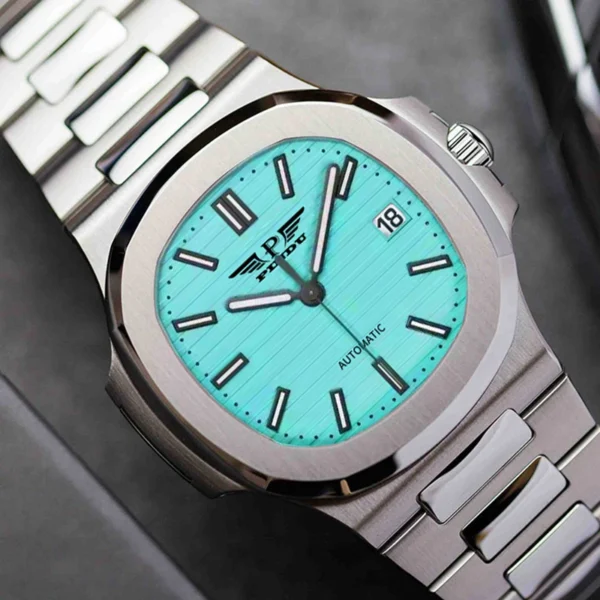 PINDU 2025 Top Brand Luxury Business Mechanical Luminous Steel Watch 1