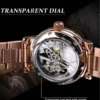 WINNER 208 Fashion Chic Hand-Wind Skeleton Automatic Women’s Bracelet Watch 5