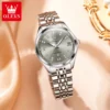 OLEVS Elegant Fashion Grey Automatic Women’s Luminous Stainless Steel Watch 4