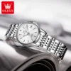 OLEVS 6635 Simple Luxury Elegant Automatic Women’s Stainless Steel Watch 3