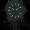 BORMAN Men Automatic Watch 43.5mm Vintage Mechanical Wristwatch 5Bar Waterproof Sapphire Mirror Luminous New Business Watches 6